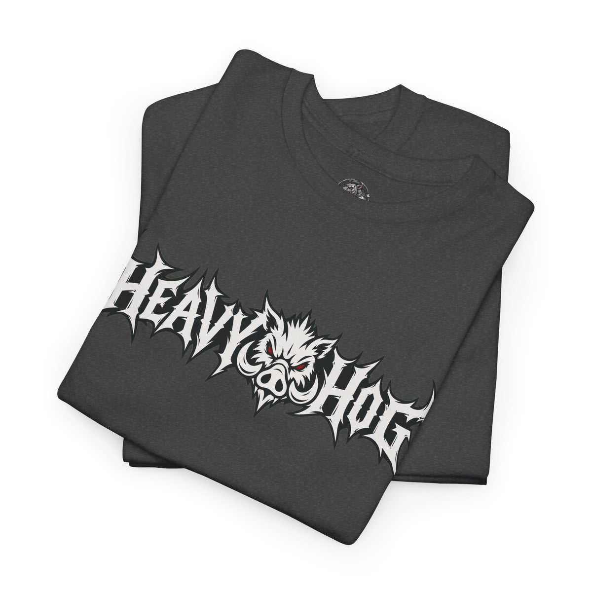 Heavy Hog Graphic Tee — Skull Metal Band Style T‑Shirt