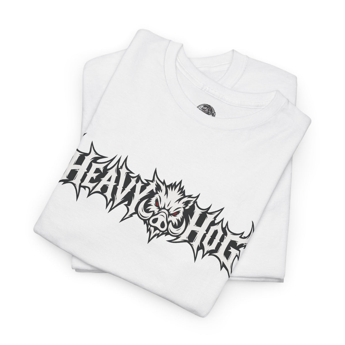 Heavy Hog Graphic Tee — Skull Metal Band Style T‑Shirt