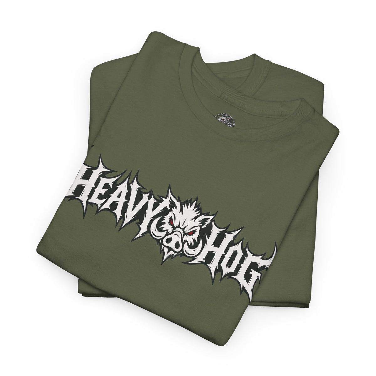 Heavy Hog Graphic Tee — Skull Metal Band Style T‑Shirt