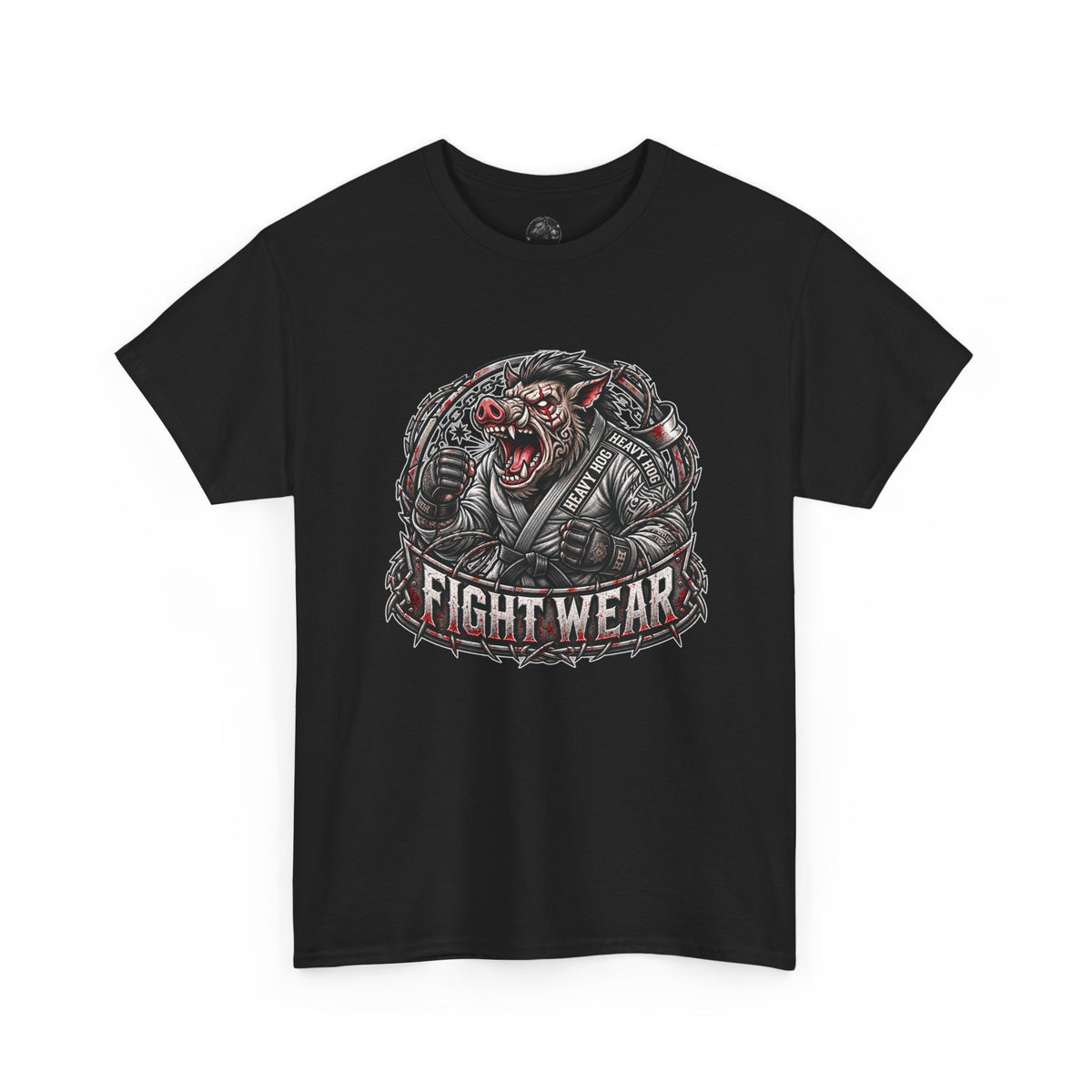Heavy Hog Fight Wear T-paita Iso Logo