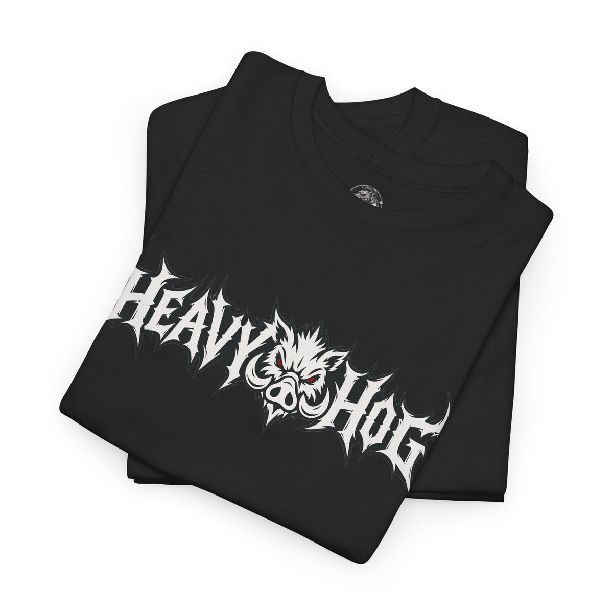 Heavy Hog Graphic Tee — Skull Metal Band Style T‑Shirt