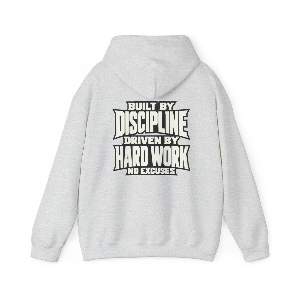 Heavy Hog Hoodie — "Built by Discipline, Driven by Hard Work" Motivational Pullover