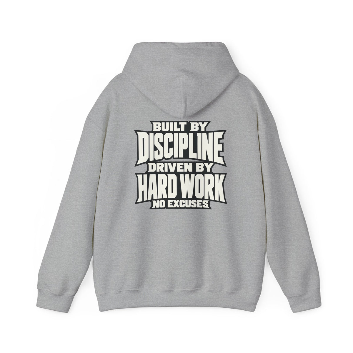Heavy Hog Hoodie — "Built by Discipline, Driven by Hard Work" Motivational Pullover