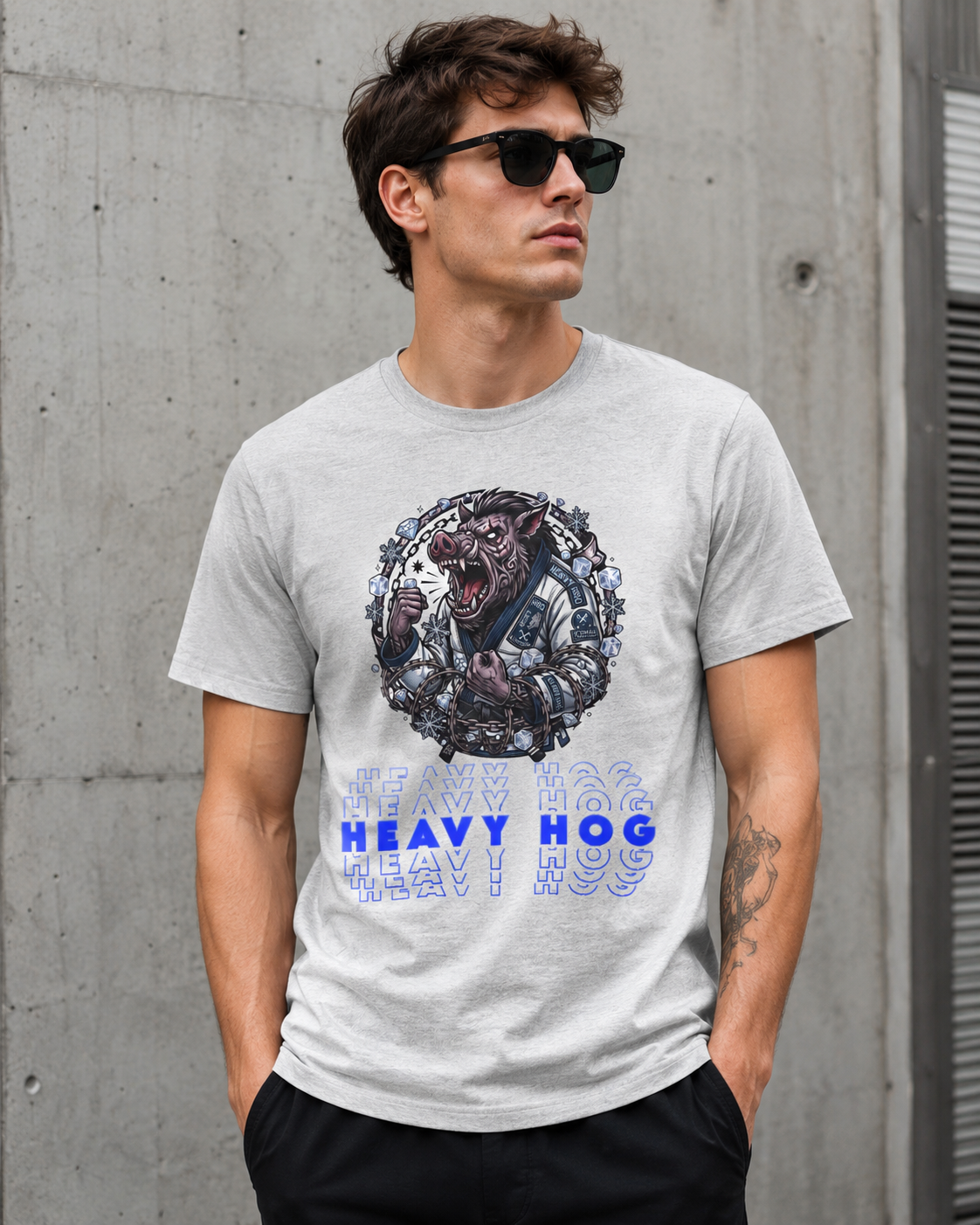 Heavy Hog BJJ Iceman T-paita