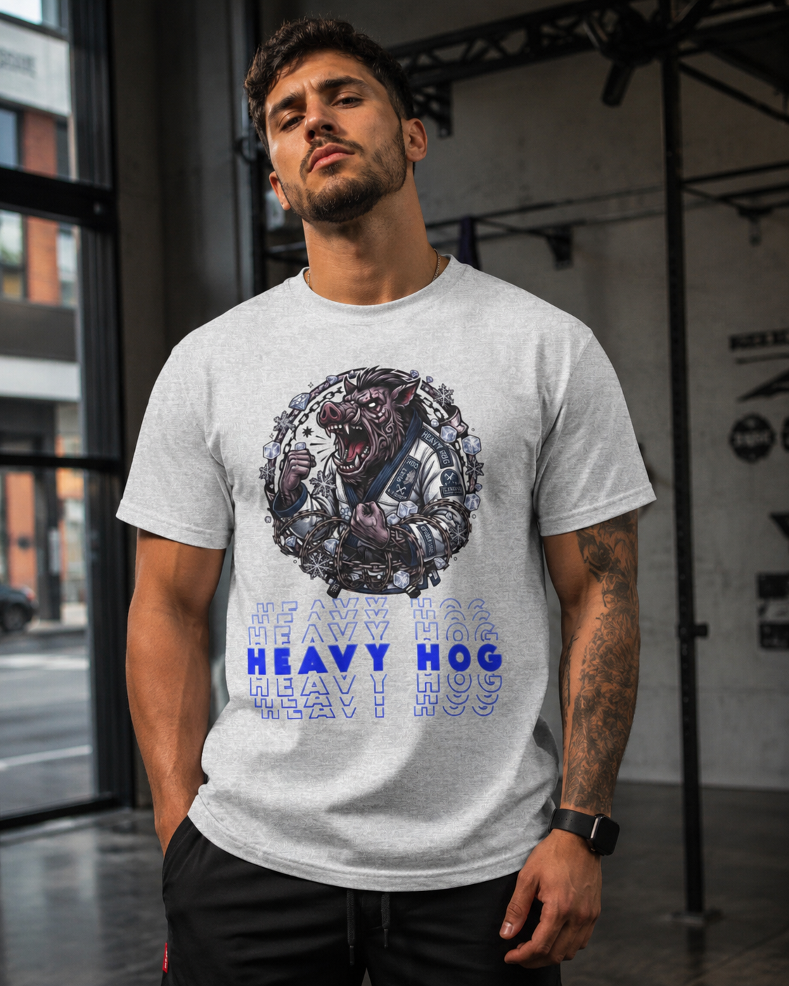 Heavy Hog BJJ Iceman T-paita