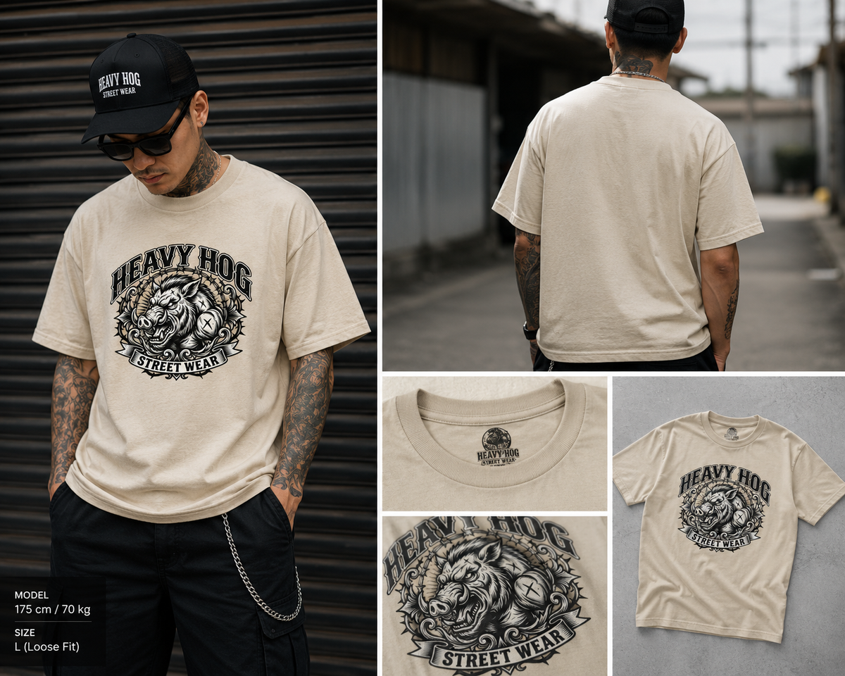 Heavy Hog Street Wear T-paita
