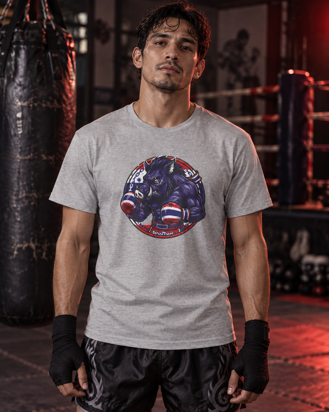 Heavy Hog Muay Thai -T-paita