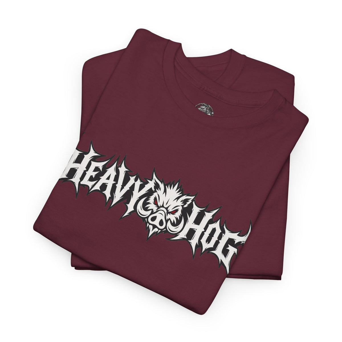 Heavy Hog Graphic Tee — Skull Metal Band Style T‑Shirt