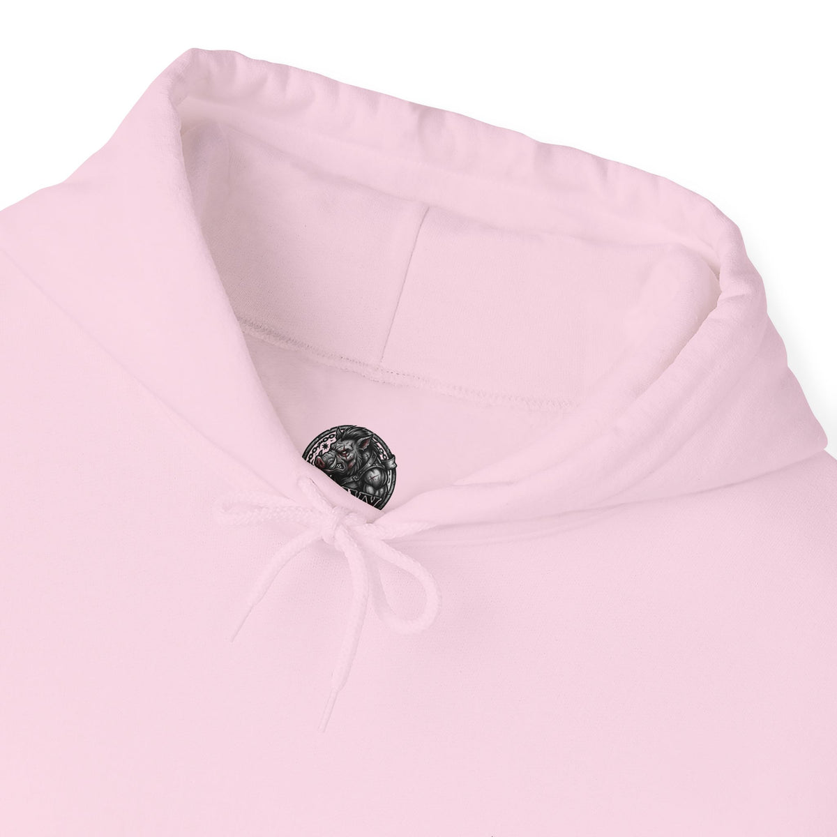 Heavy Hog Pink Pullover Hoodie – Small Boar Chest Logo