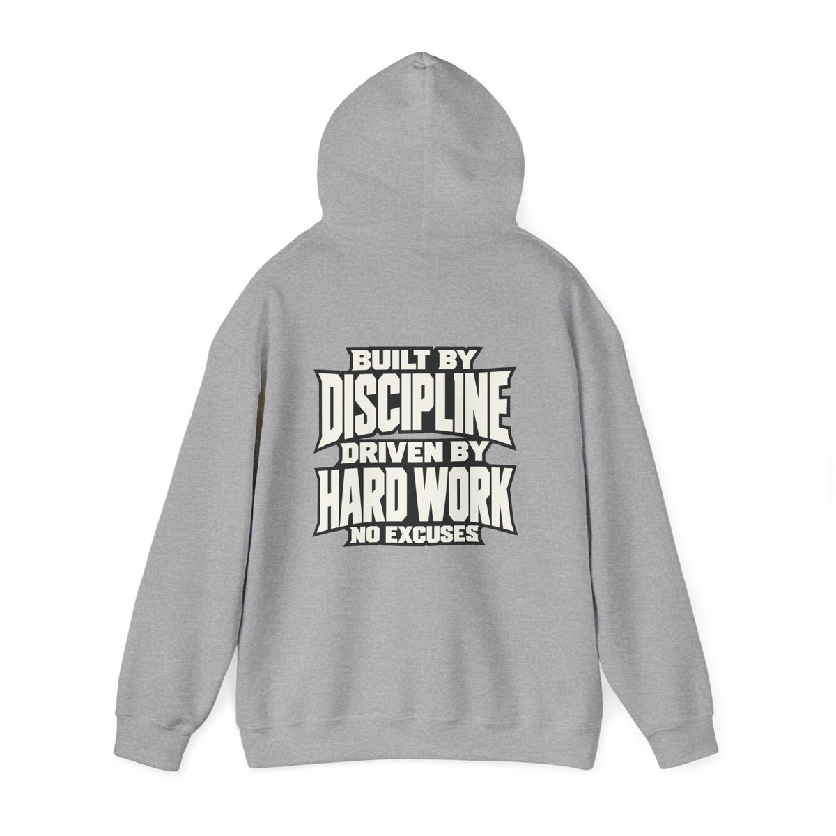Heavy Hog Hoodie — "Built by Discipline, Driven by Hard Work" Motivational Pullover