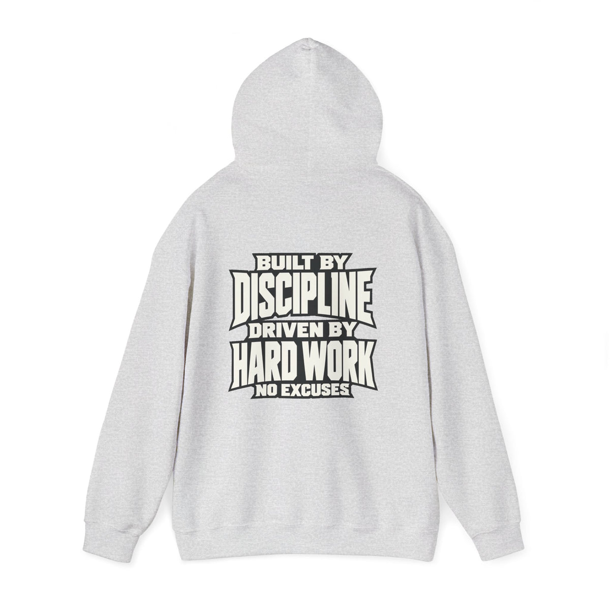 Heavy Hog Hoodie — "Built by Discipline, Driven by Hard Work" Motivational Pullover