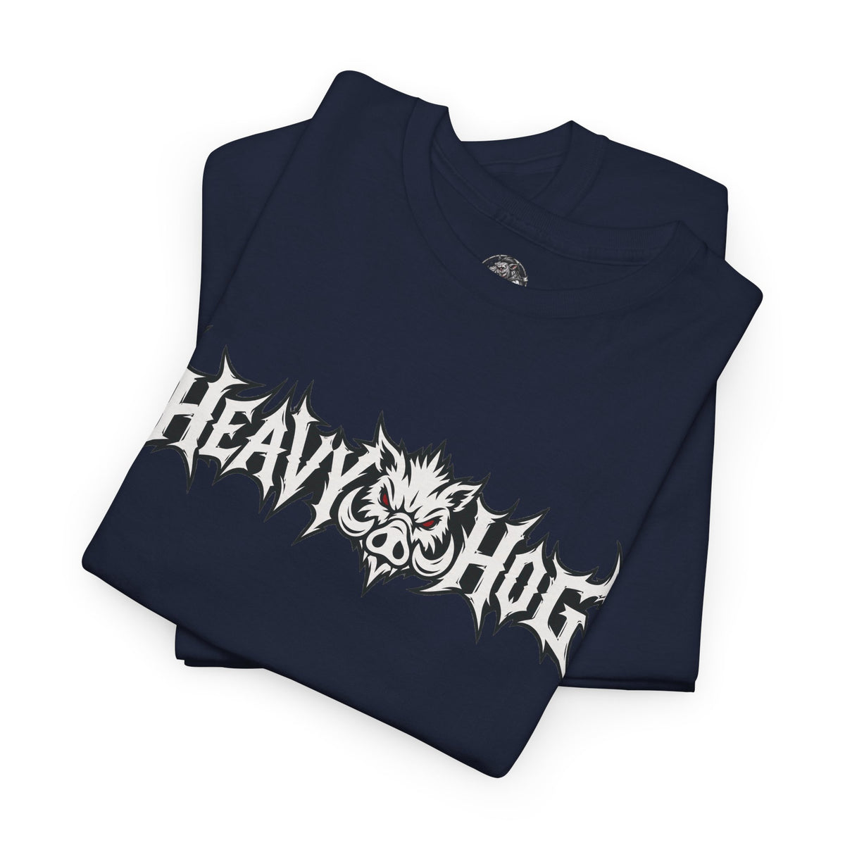 Heavy Hog Graphic Tee — Skull Metal Band Style T‑Shirt